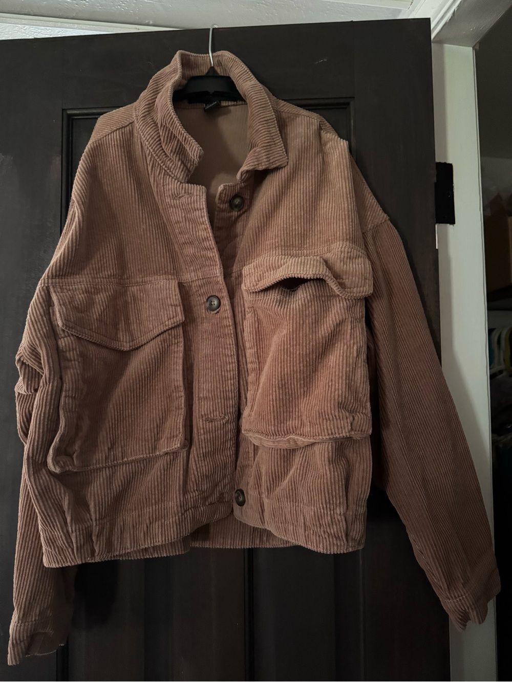 Forever 21 Corduroy Utility Jacket in Brown